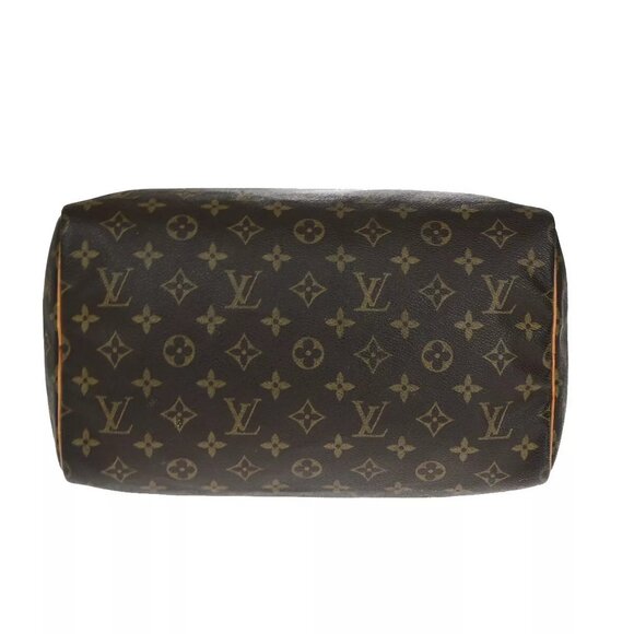 LOUIS VUITTON Speedy 30 Travel Hand Bag Monogram Leather Brown - Picture 2 of 16